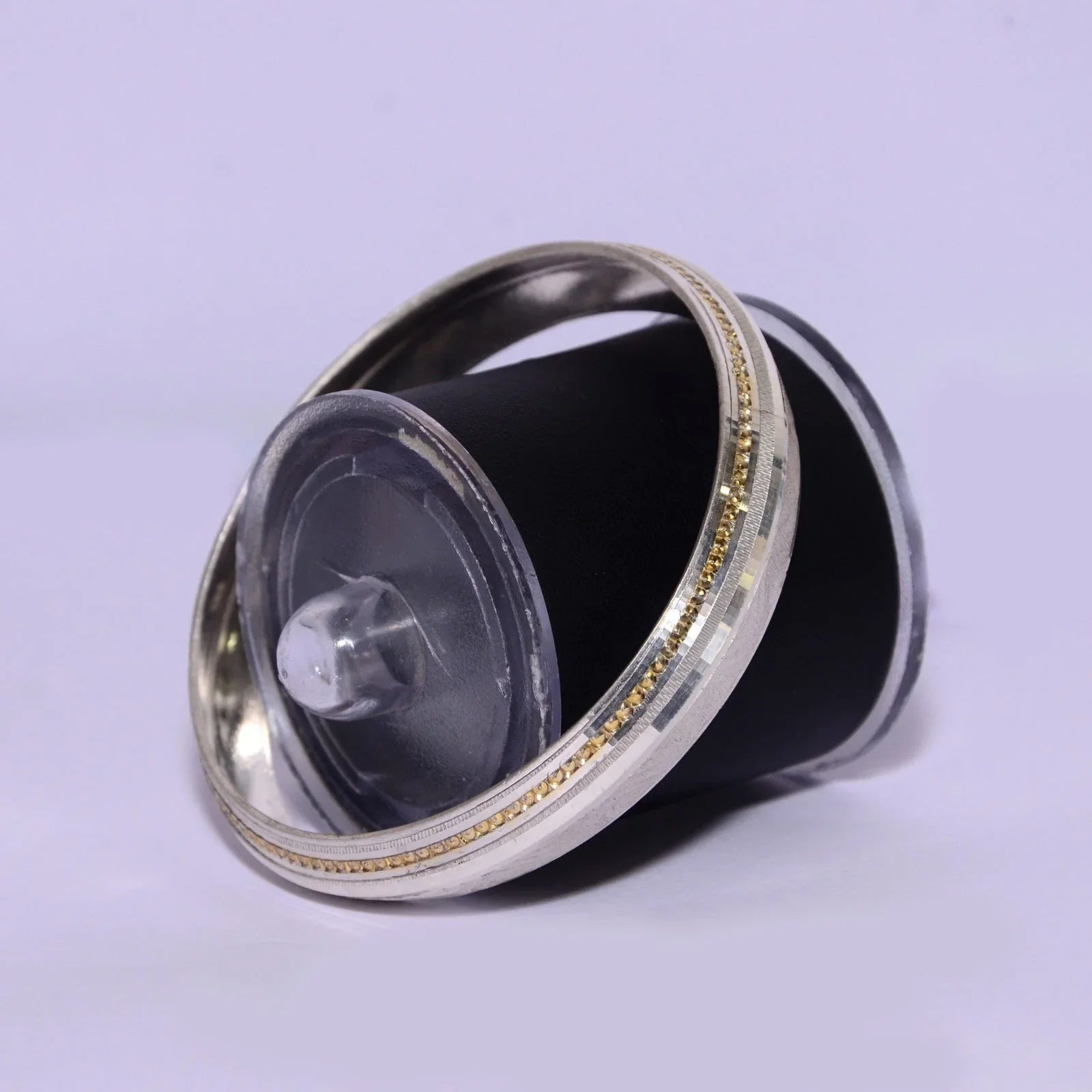 Golden Polished Line Silver Kada for Men | Classic Designer Kada – AJ Jewellers