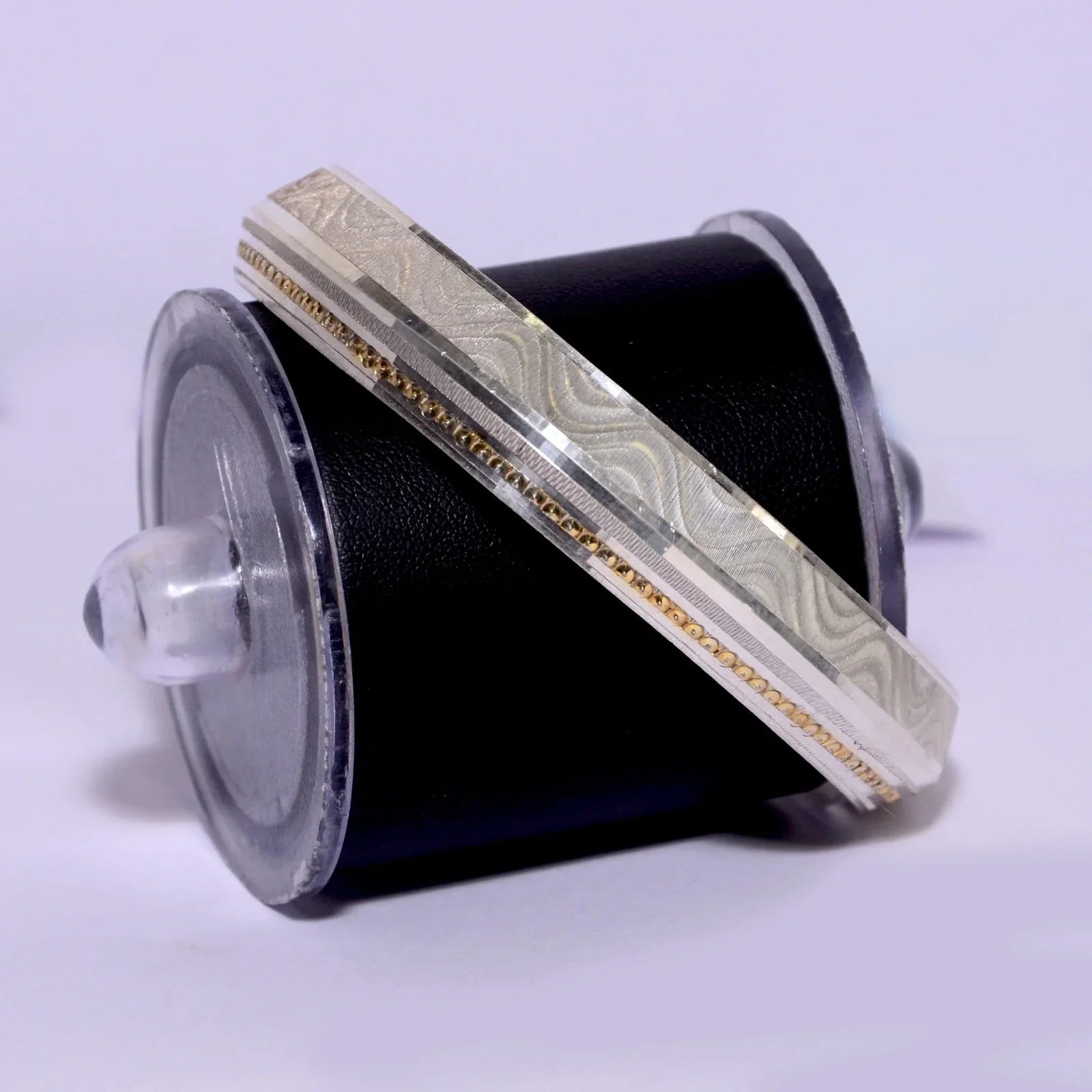 Golden Polished Line Silver Kada for Men | Classic Designer Kada – AJ Jewellers