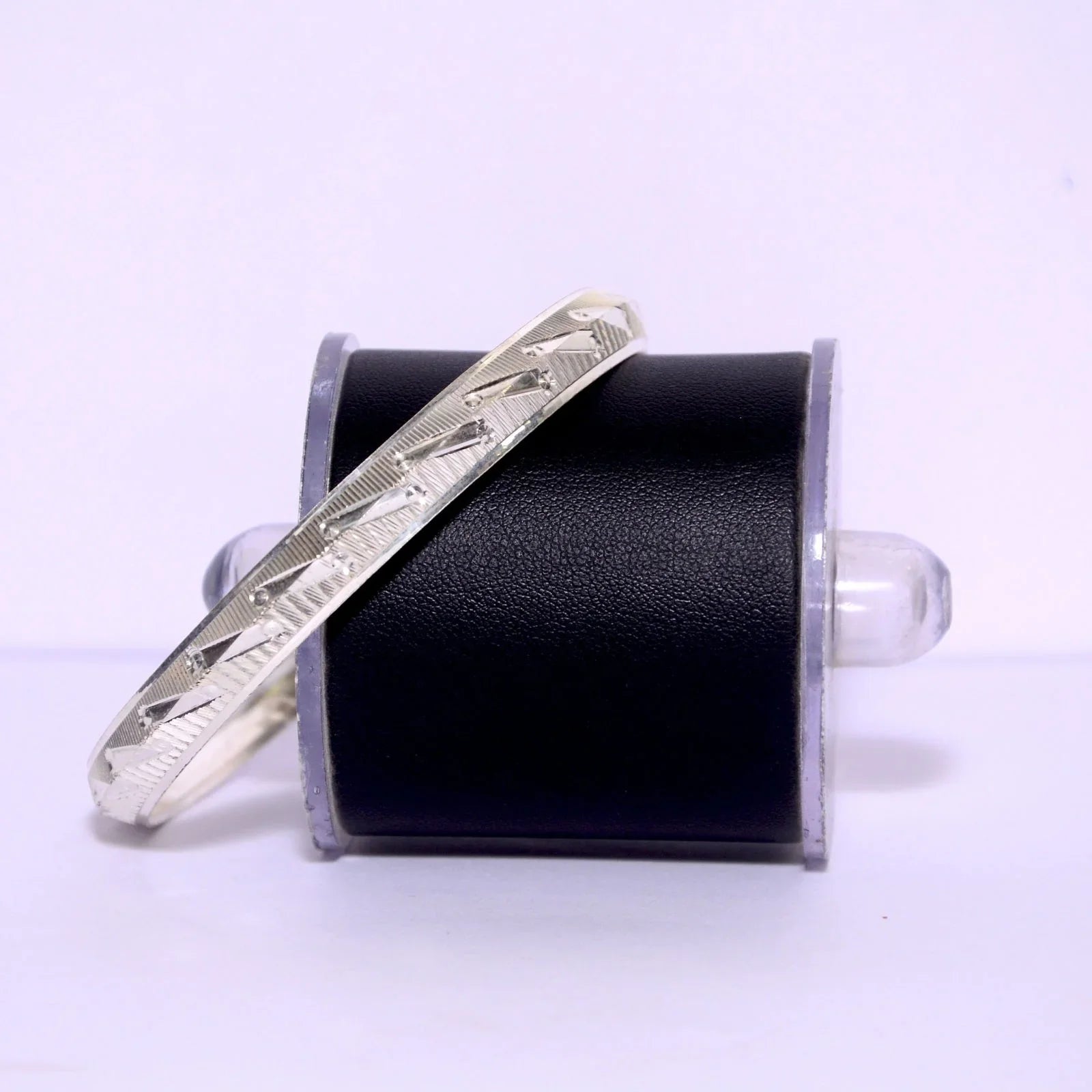 V-Shape Stylish Silver Kada for Men | 925 Sterling Silver Kada – AJ Jewellers