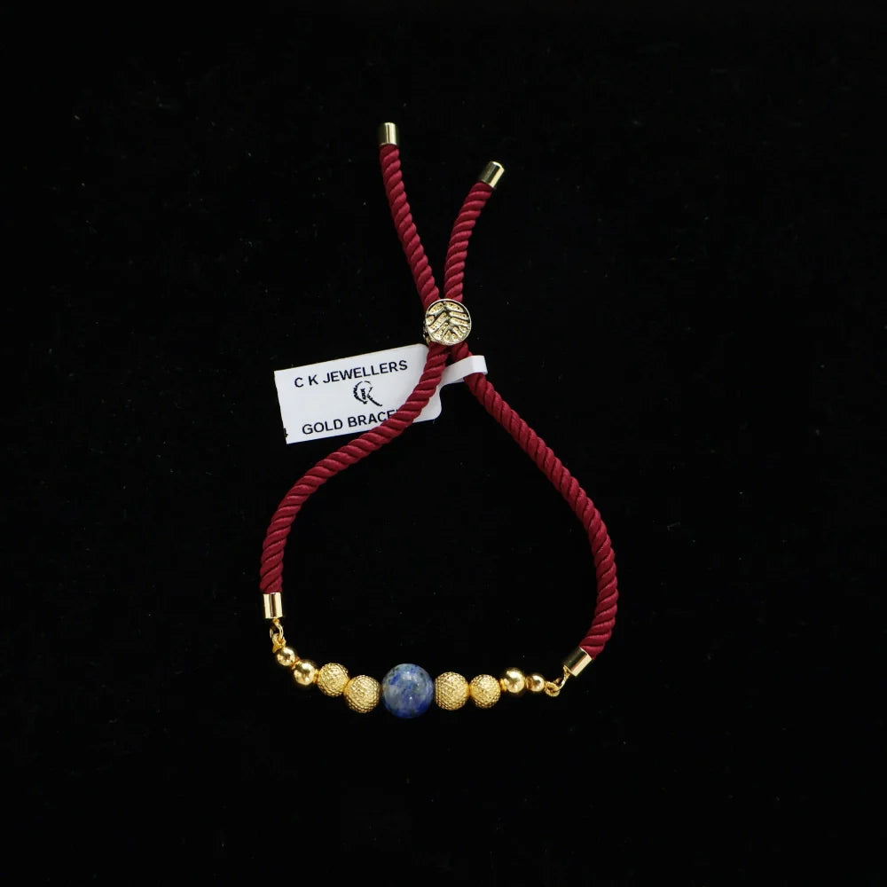 6 Gold Balls Rakhi Bracelet | 22K BIS Hallmarked Pure Gold Rakhi – AJ Jewellers