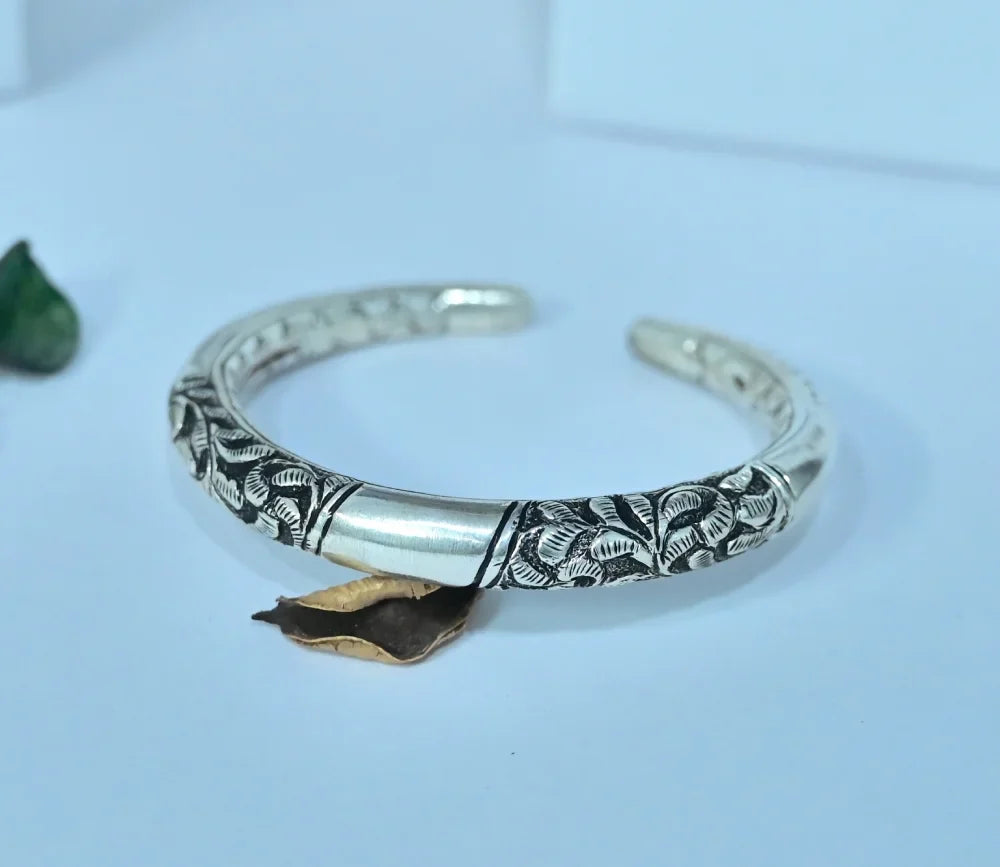 Chitai Pure Silver Kada for Men | 925 Silver Men’s Kada | AJ Jewellers