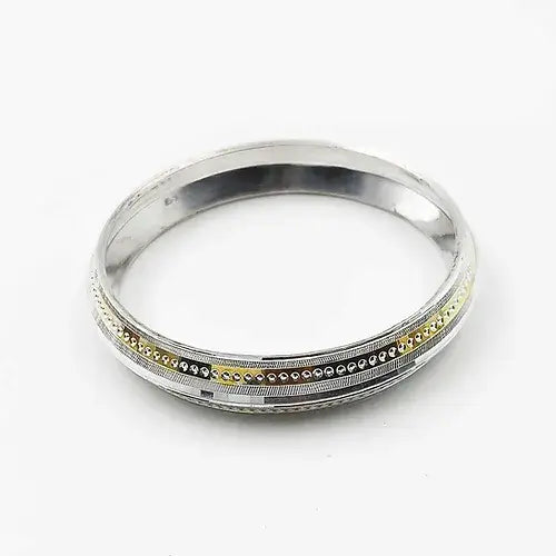 Double Dotted Design Pure Silver Kada for Men | 925 Silver Kada – AJ Jewellers