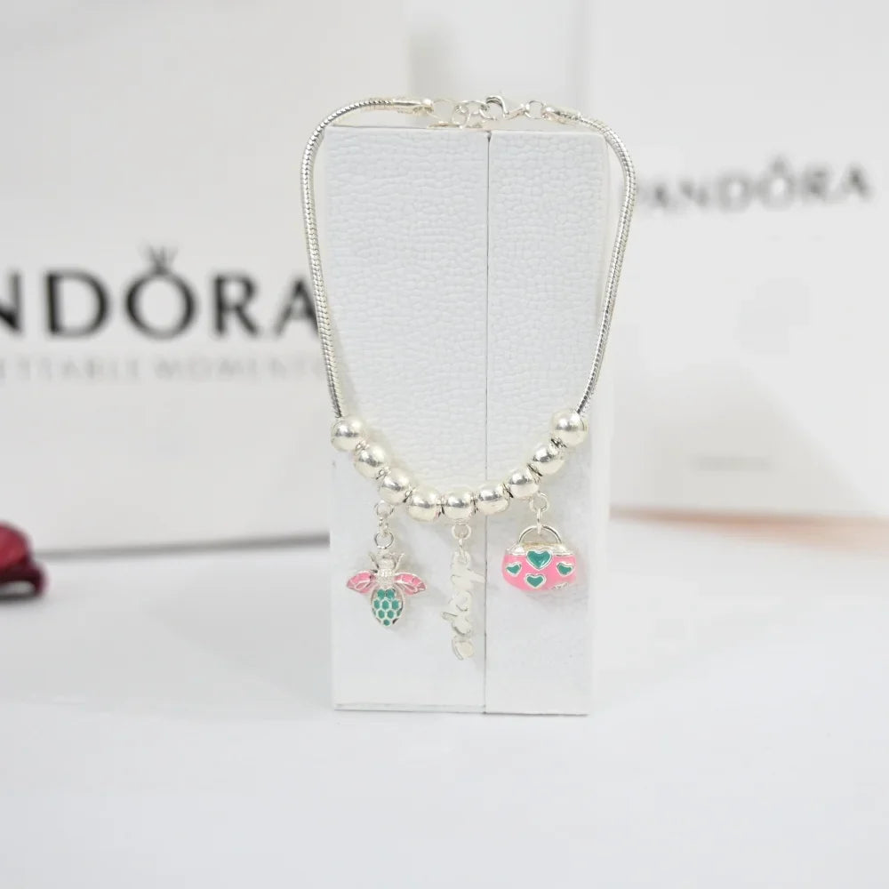 Silver Bracelet for Girls – Hope Pandora Design | 925 Sterling Silver Bracelet – AJ Jewellers