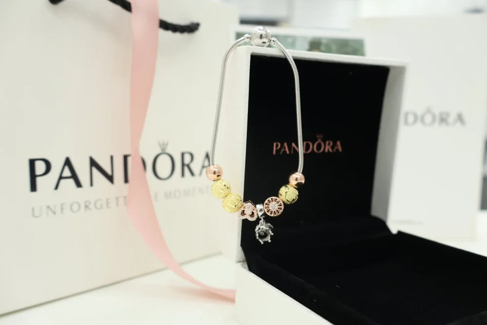 Silver Pandora Moments Heart Bracelet for Women | 925 Silver Heart Charm Bracelet – AJ Jewellers