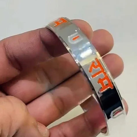 Jai Shree Ram Tilak Design Pure Silver Kada for Men & Women – AJ Jewellers