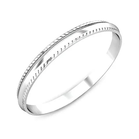 KYRIL High Polish Pure Silver Kada for Men 30 gm | AJ Jewellers