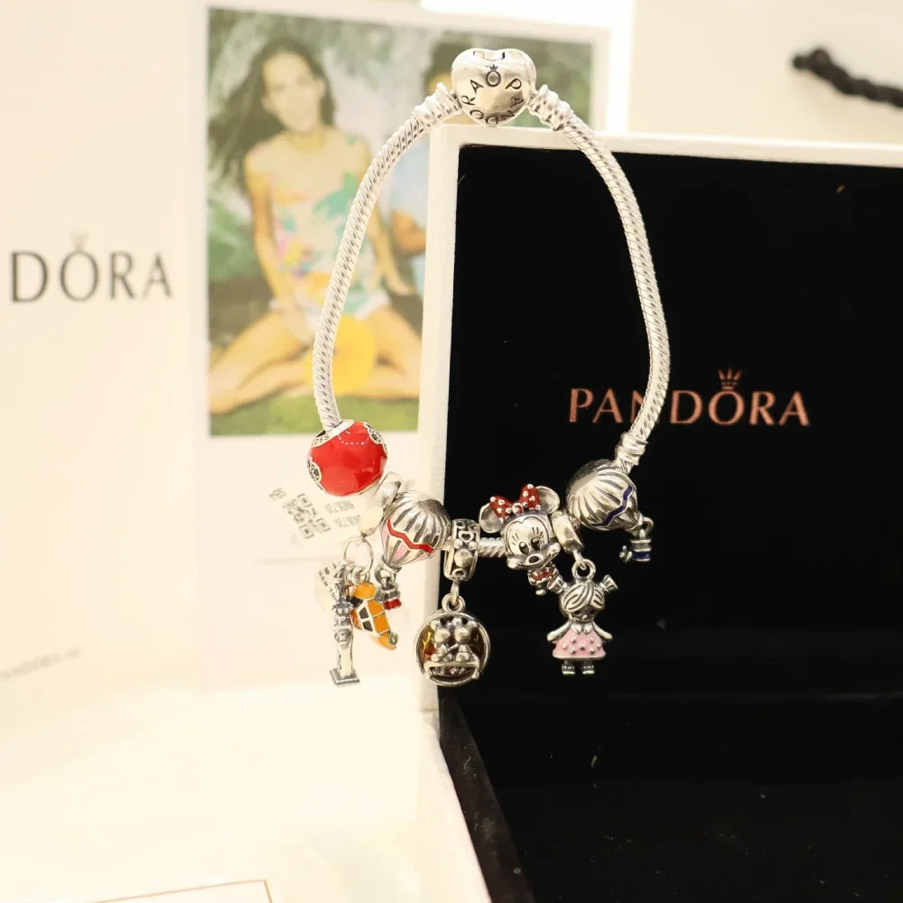 Mickey Minnie Pandora Silver Bracelet for Women | 925 Sterling Silver – AJ Jewellers