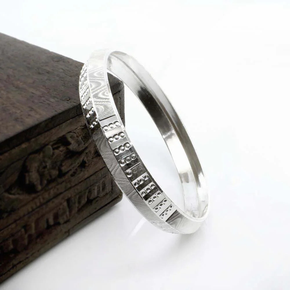 Punjabi Pure Silver Kada for Men | 925 Sterling Silver Kada – AJ Jewellers