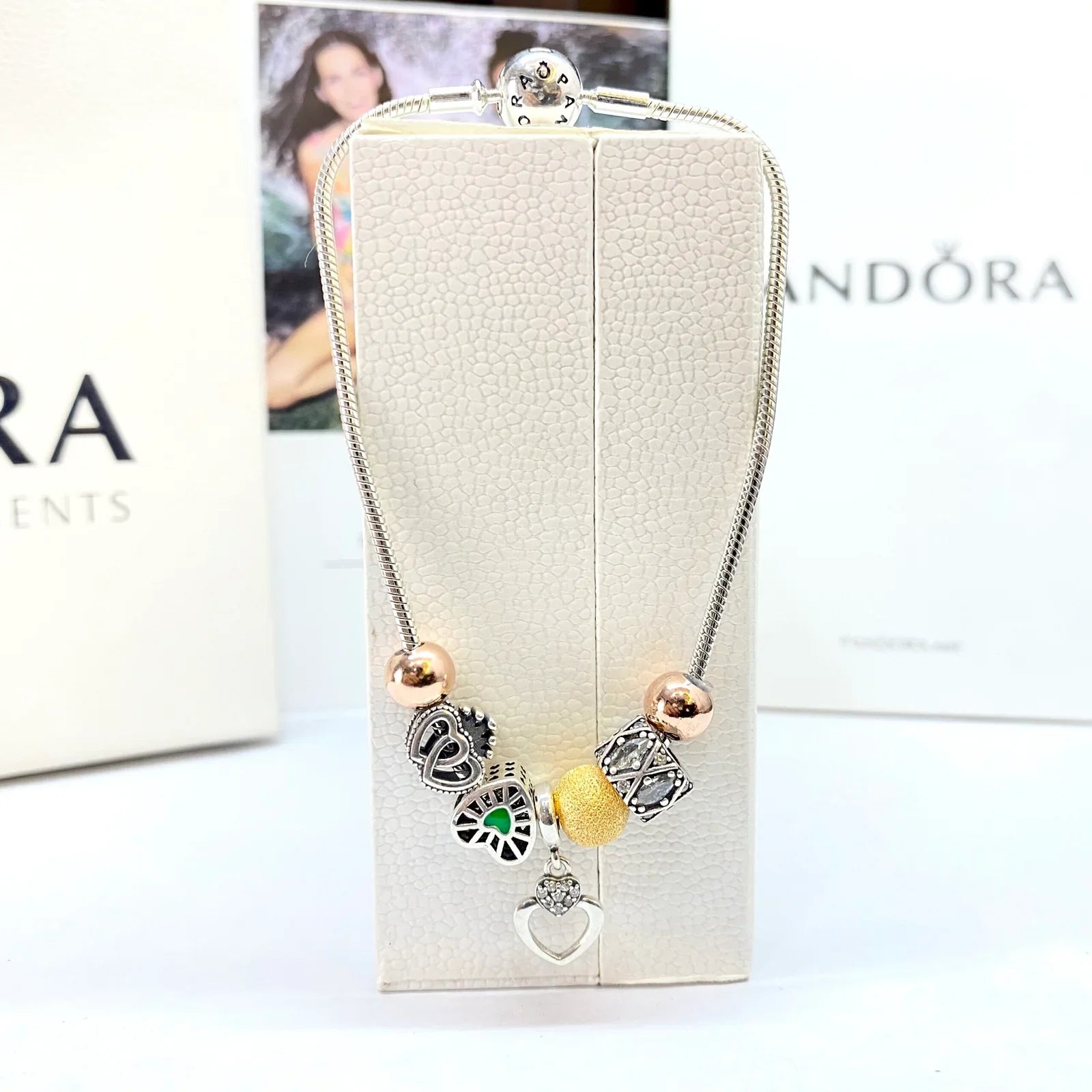 Silver Light Heart Pandora Bracelet for Women | 925 Silver – AJ Jewellers