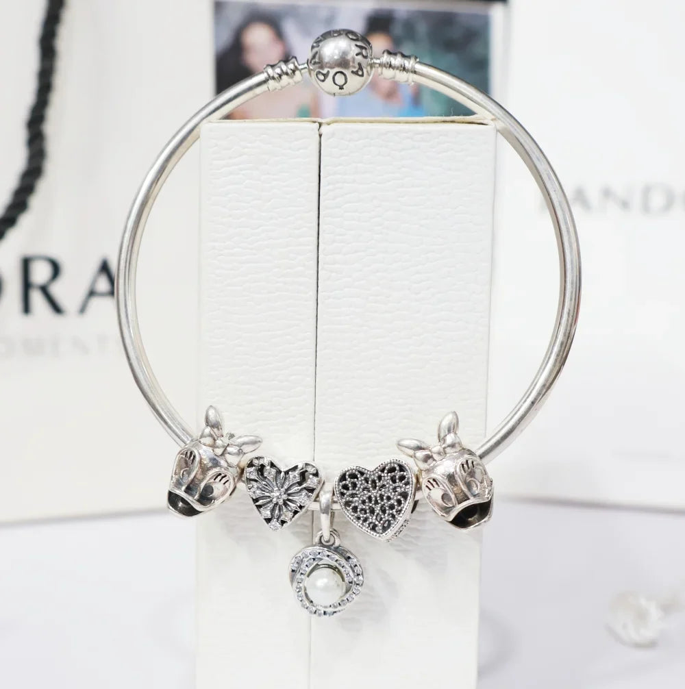 Silver Pandora Bracelet for Girls | Donald Duck Charms Pandora Bracelet for Women – AJ Jewellers